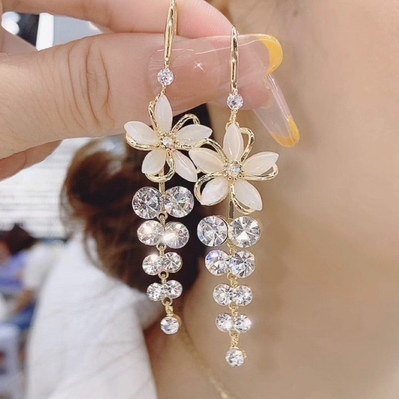 Flower Drop Earrings