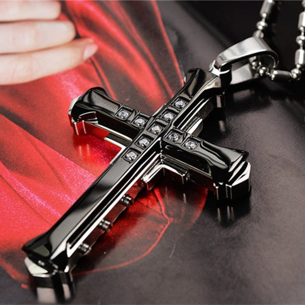 Protection Cross Power Pendant Necklace