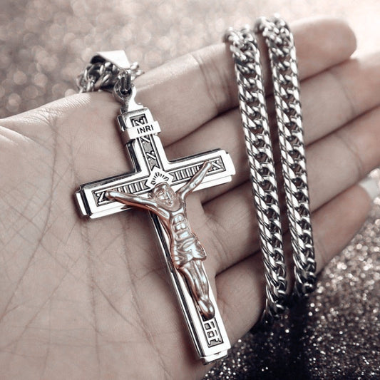 Protection Cross Power Pendant Necklace