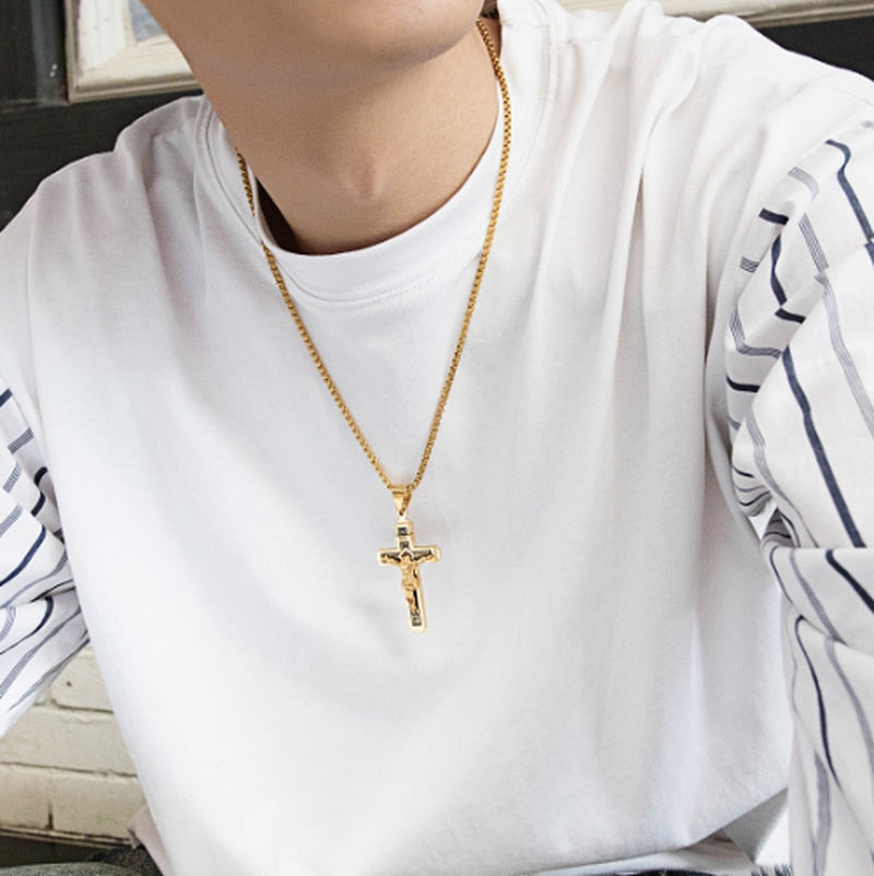 Protection Cross Power Pendant Necklace