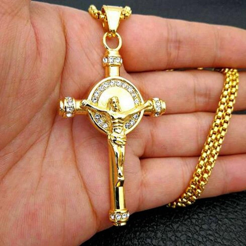 Protection Cross Power Pendant Necklace