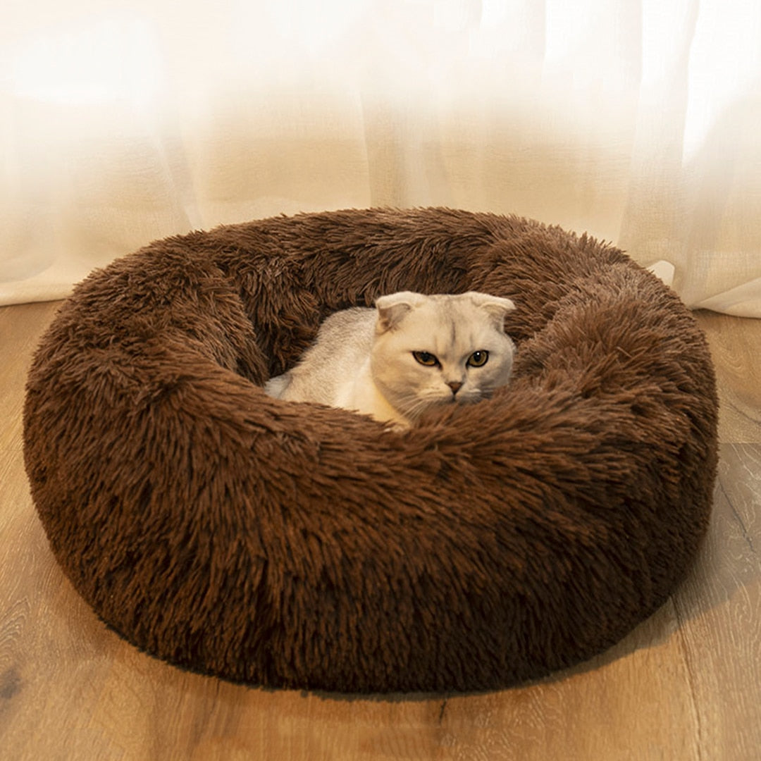 Pet Dog Bed Comfortable Donut Cuddler