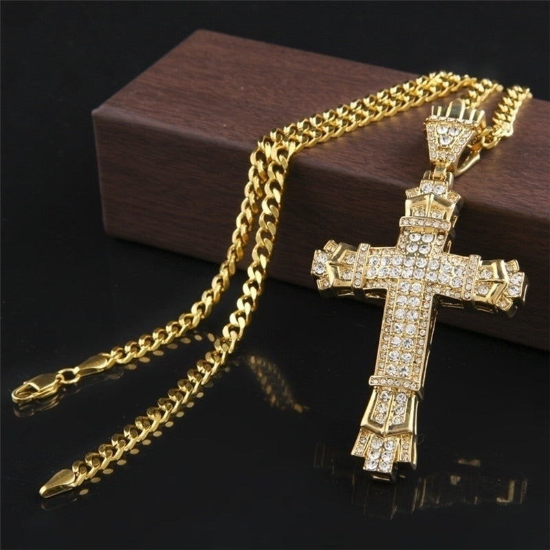 Protection Cross Power Pendant Necklace