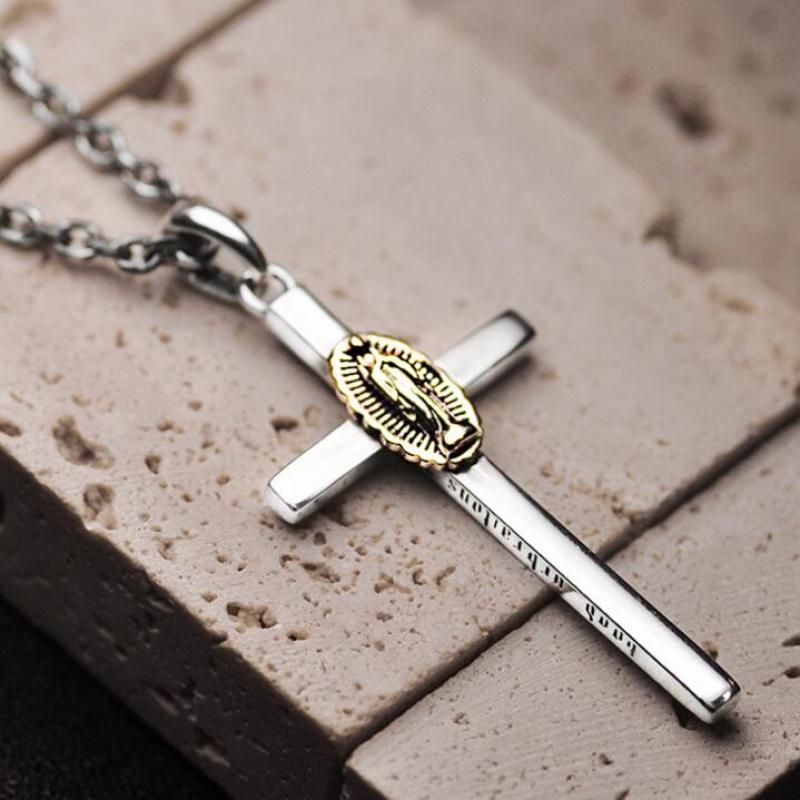 Protection Cross Power Pendant Necklace