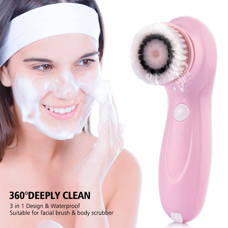 Sonic Facial Cleansing Brush Gentle Exfoliator Deep Cleansing Brush Electric Face Scrubber Wireless Rechargeable