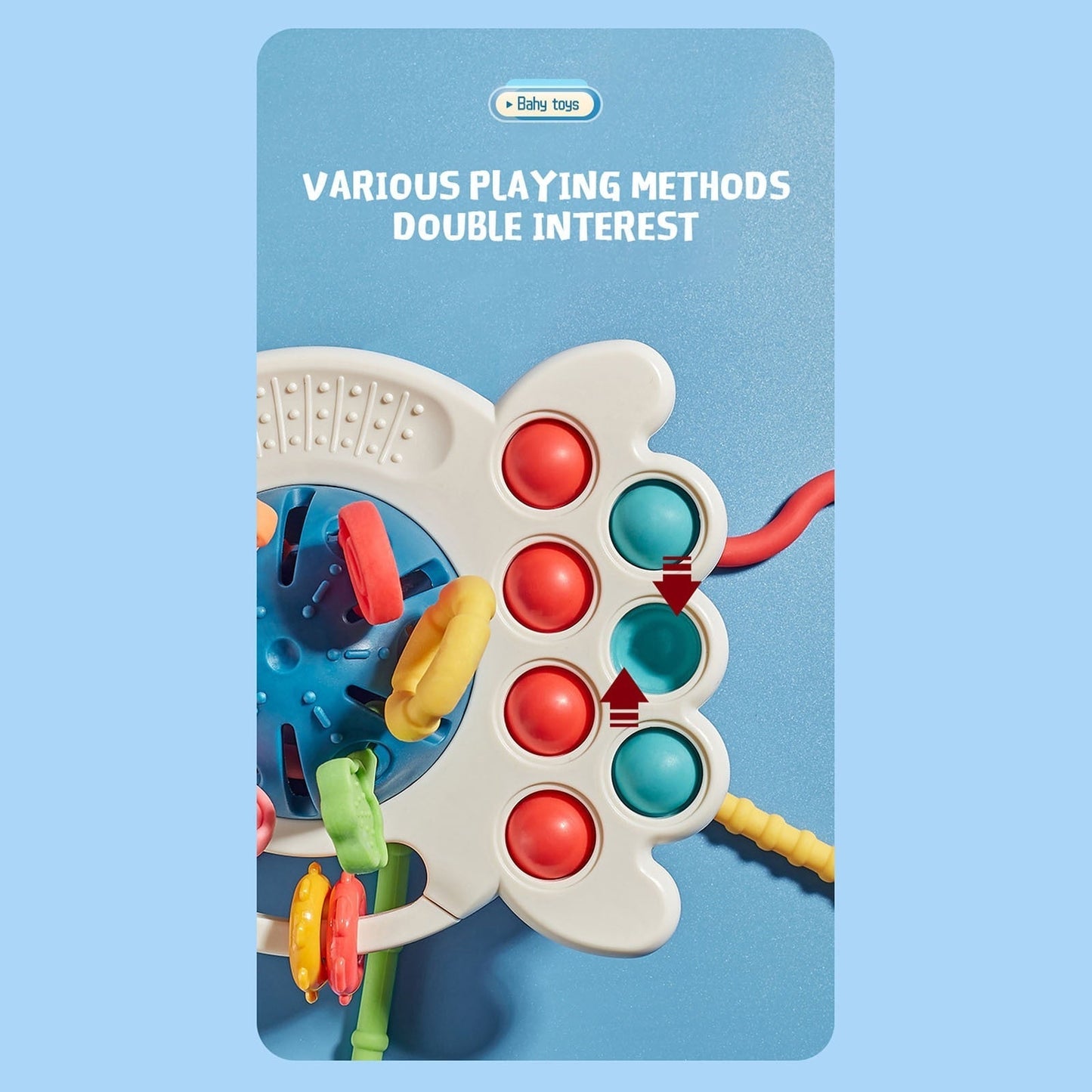 Montessori UFO Silicone Pulling Toy