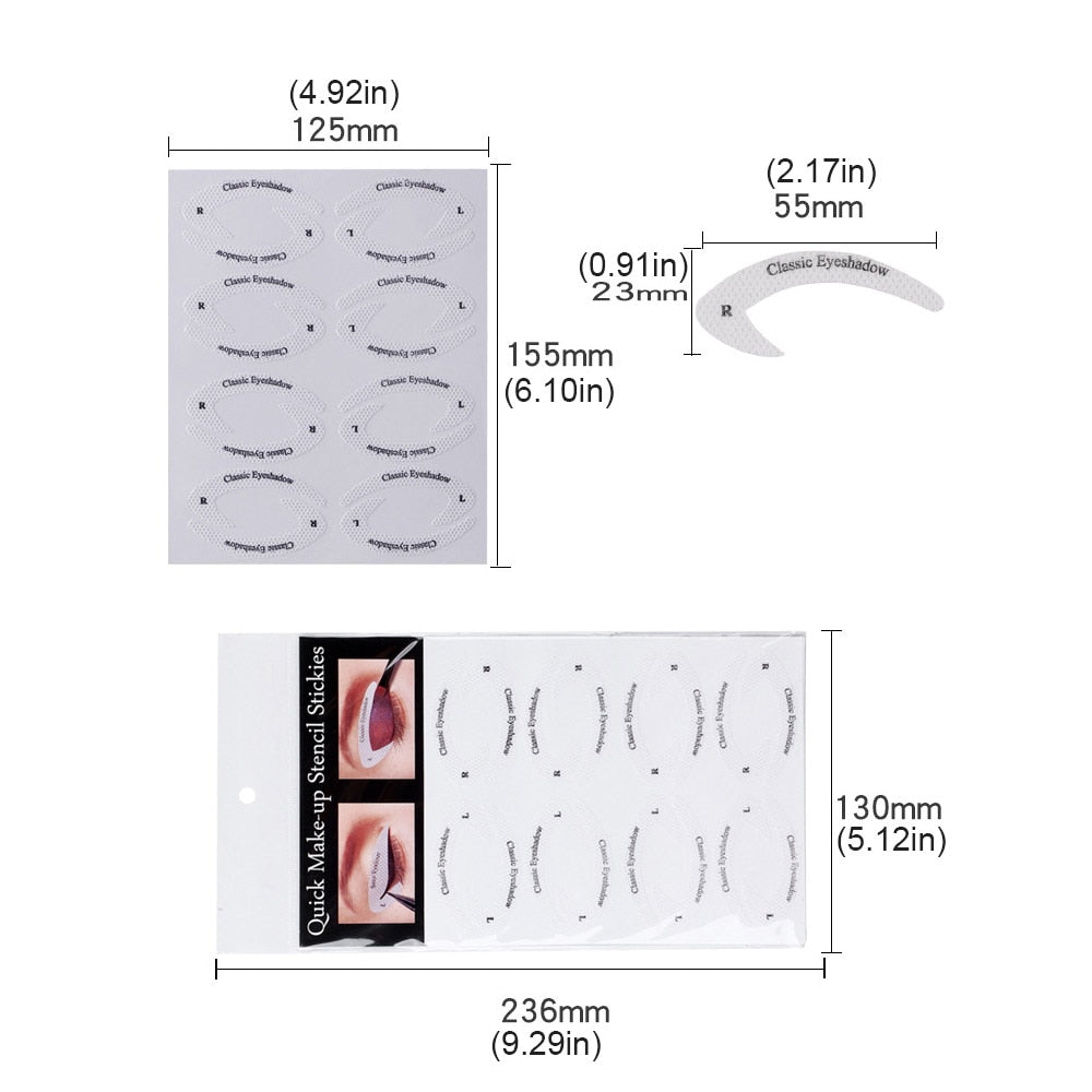 Quick Eyeliner Eyeshadow Stencils
