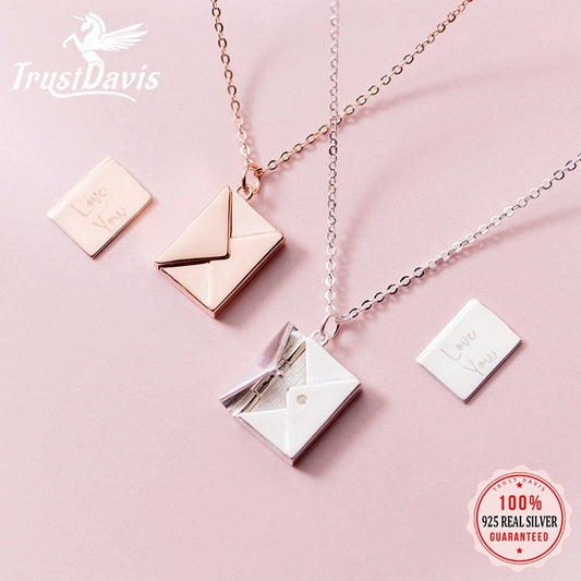 LOVE YOU" ENVELOPE NECKLACE