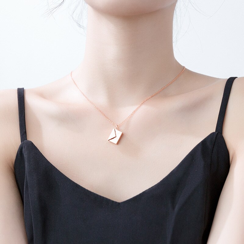 LOVE YOU" ENVELOPE NECKLACE