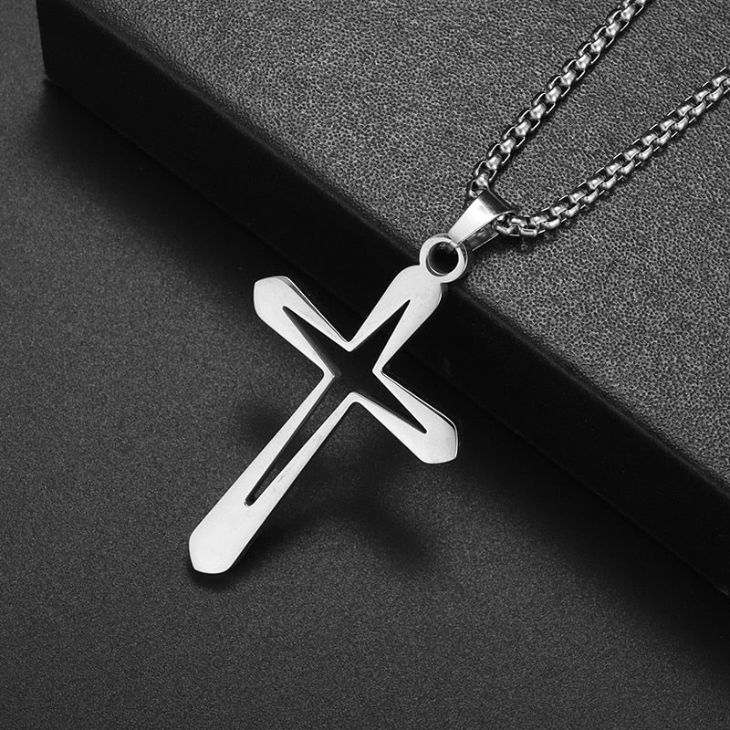 Protection Cross Power Pendant Necklace