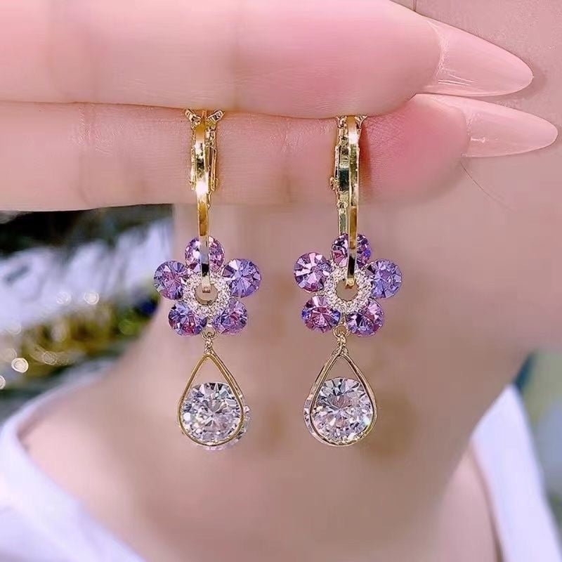 Flower Drop Earrings