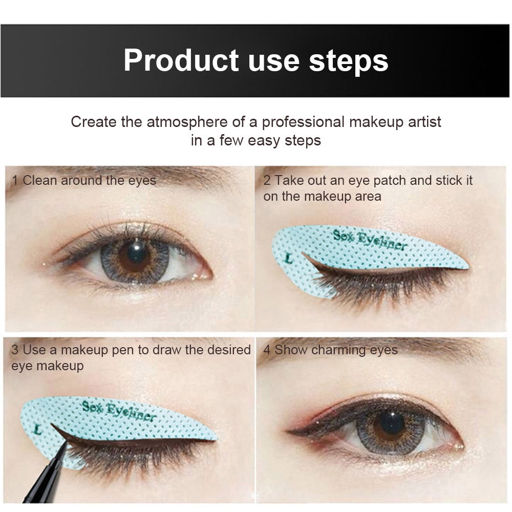 Quick Eyeliner Eyeshadow Stencils