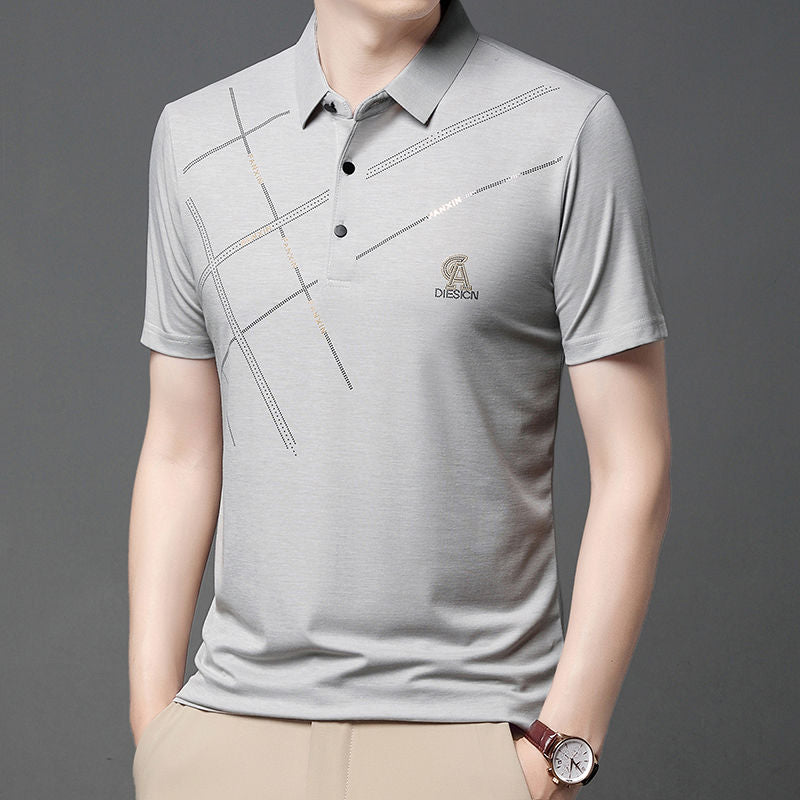 Ice Silk Men Polo Shirt