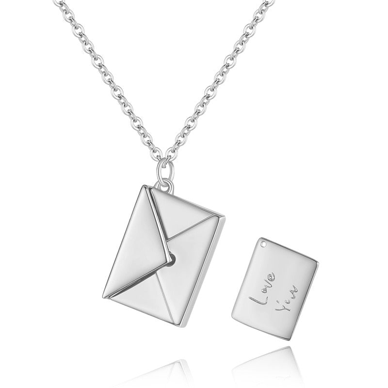 LOVE YOU" ENVELOPE NECKLACE