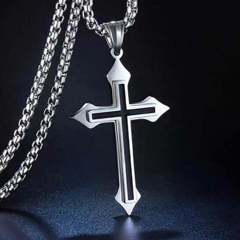 Protection Cross Power Pendant Necklace