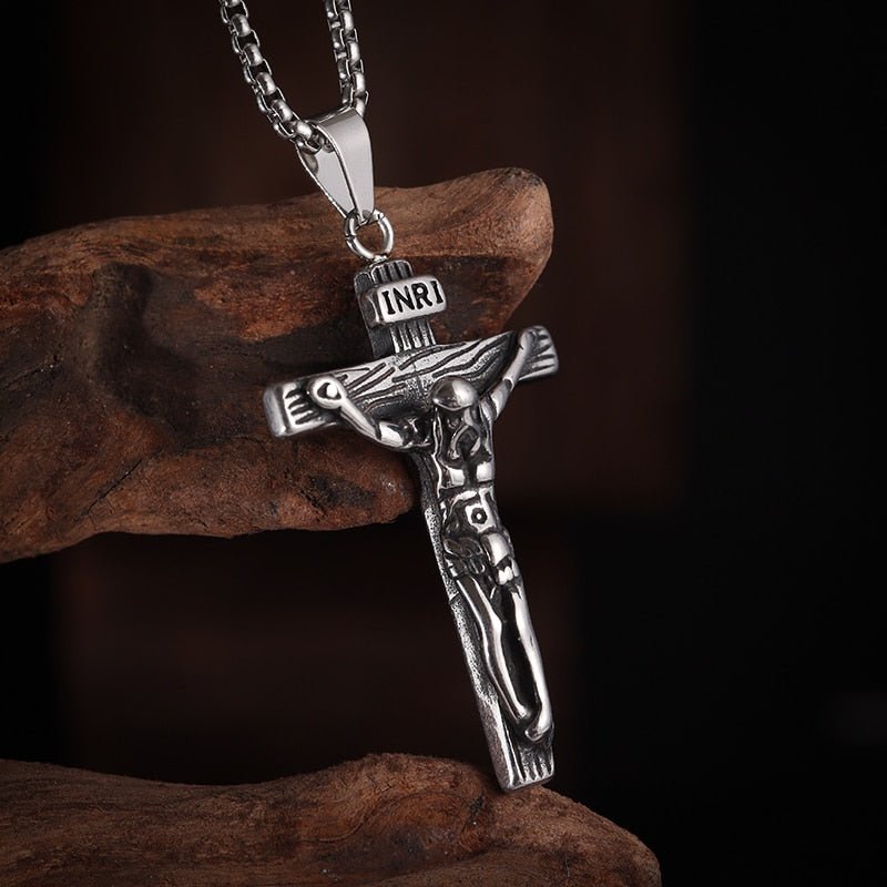 Protection Cross Power Pendant Necklace