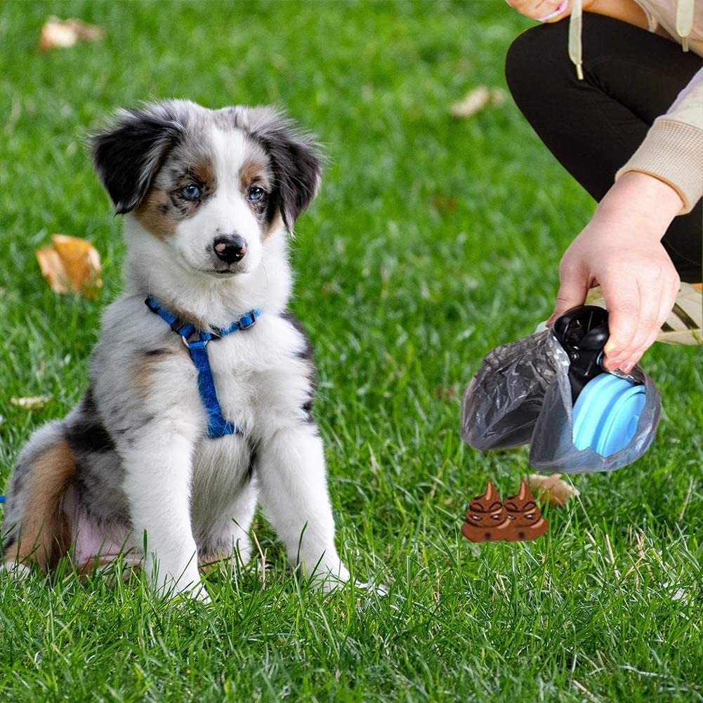 Portable Pet Pooper Scooper with Poop Bag Outdoor Cleaner Waste Pick Up Dispenser Fot Puppy Dog Faeces Faeces Garbage Bag Holder