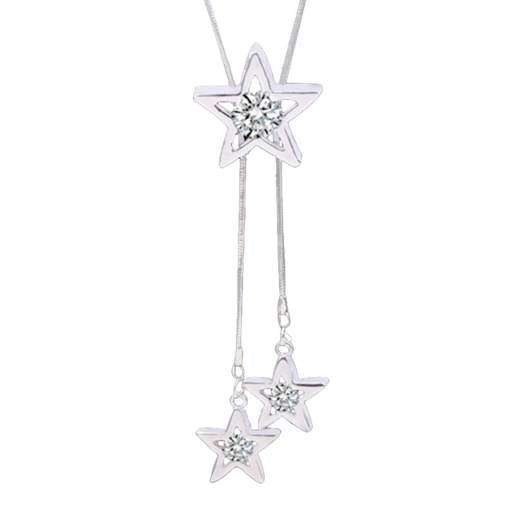 Rotating snowflake necklace