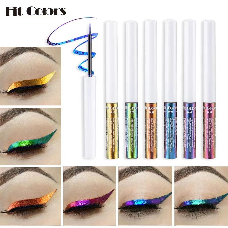 Chameleon Glitter Eyeliner Liquid Highly pigmented colorful multi-reflective eyeliner eye shadow pencil, smudge-proof, long-lasting and visible color