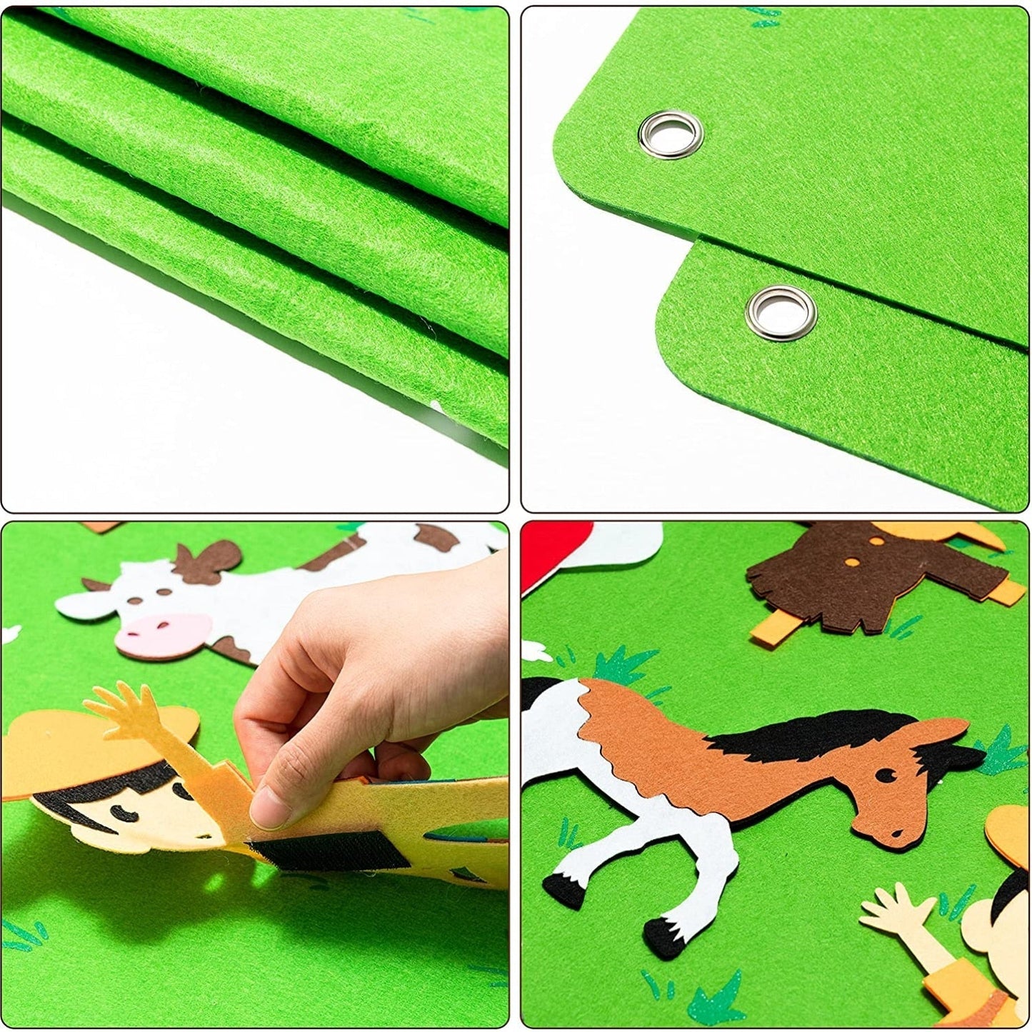 Magic Felt Learning Diy Board Early Education Wall Stickers Hanging Educational Toys For Child