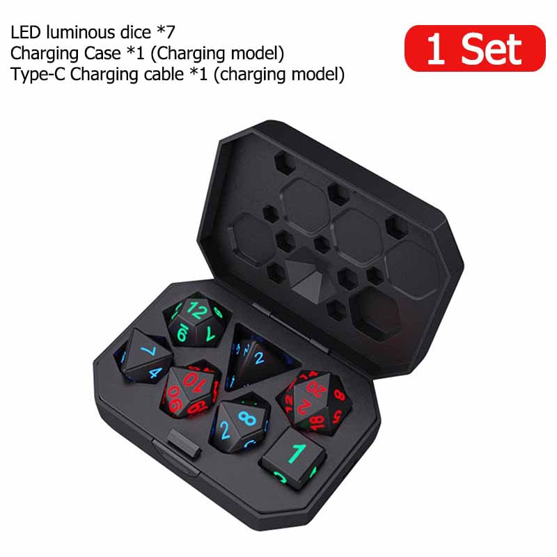 LED Flash Dice Set 7-pack The Electronic Dice