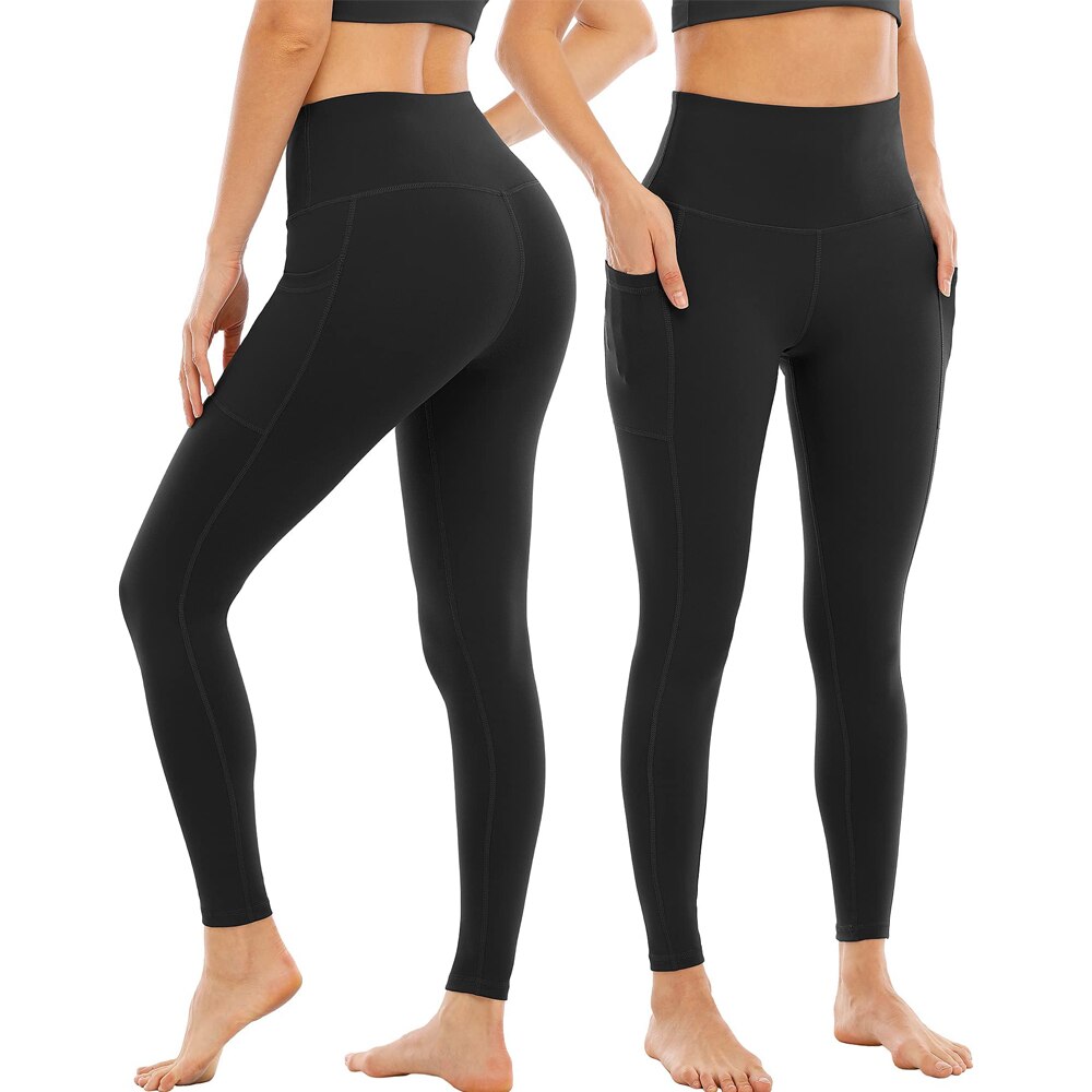 High Waist Yoga Pants with Telescopic Drawstring