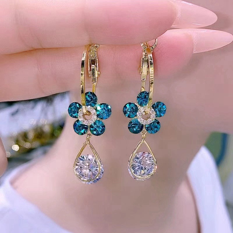 Flower Drop Earrings